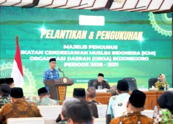 150 Pengurus dan Anggota ICMI Bojone Dilantik, Bupati Wahono: Satukan Visi Hasilkan Karya Terbaik