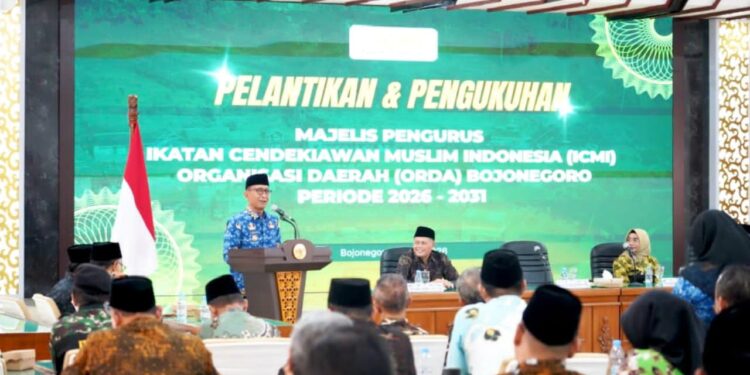 150 Pengurus dan Anggota ICMI Bojone Dilantik, Bupati Wahono: Satukan Visi Hasilkan Karya Terbaik