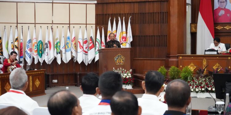 Buka Rakerprov KONI Bali 2026, Gubernur Koster Minta Fokus Porprov dan Targetkan Posisi Kelima PON