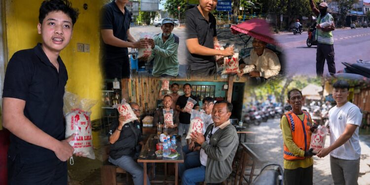 Aksi Nyata Kepedulian, Mas Nur Community Cerbon Berbagi Beras Setiap Hari Jumat