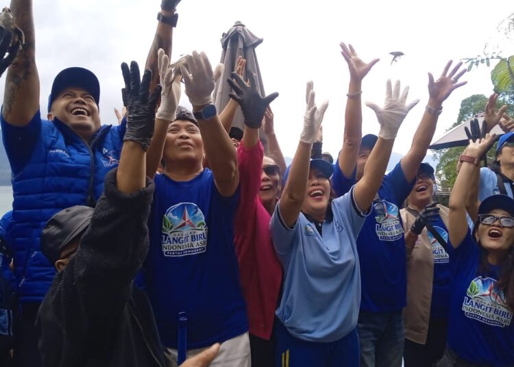Sambut HUT ke-25, 2.500 Kader Demokrat Bali Jaga Kelestarian Kawasan Danau Batur