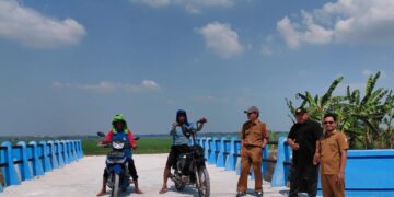 Jembatan Simpang Lima Kadungrejo Baureno Rampung, Petani Sumringah