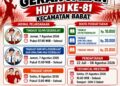 Semarak HUT RI ke-81, Kecamatan Babat Gelar Lomba Gerak Jalan untuk Pelajar dan Masyarakat