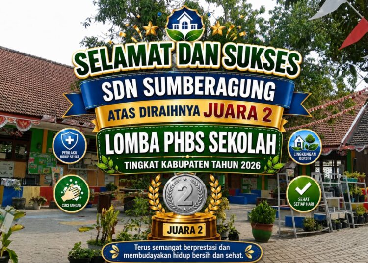 Kalahkan Ratusan Sekolah, SDN Sumberagung Raih Juara 2 Lomba PHBS Kabupaten Lamongan 2026