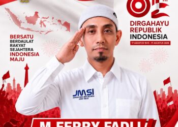 Dirgahayu ke-81 RI, M. Ferry Fadli: Bersatu, Berdaulat, Rakyat Sejahtera, Indonesia Maju