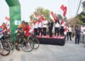Semarak HUT RI, Dandim 0812/Lamongan Dampingi Bupati Pelepasan Gowes dan Jalan Sehat Kemerdekaan