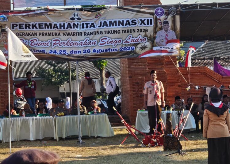 Danramil 0812/04 Tikung Hadiri Pembukaan Perkemahan Ita Jamnas XII 2026