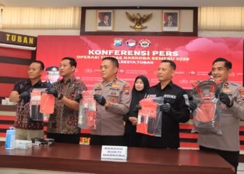 Polresta Tuban Ungkap 4 Kasus Sabu Jaringan Surabaya dalam Operasi Tumpas Semeru 2026