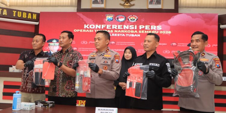 Polresta Tuban Ungkap 4 Kasus Sabu Jaringan Surabaya dalam Operasi Tumpas Semeru 2026