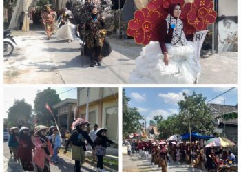 Karnaval Kemerdekaan HUT ke-81 RI Dusun Winong Meriah, Warga Tampilkan Berbagai Kreativitas