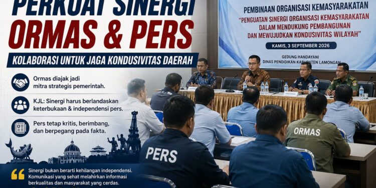 Bakesbangpol Lamongan Perkuat Sinergi Ormas, KJL: Kolaborasi Jangan Matikan Independensi Pers