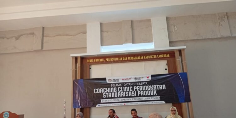 Tingkatkan Standarisasi Produk UKM, Pemprov Jatim Gelar Coaching Clinic di Lamongan