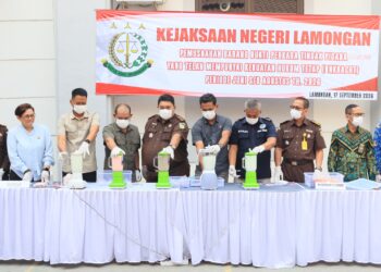 Barang Bukti 38 Perkara Dimusnahkan, Kejari Lamongan Ungkap Rinciannya