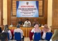 Konferensi Kades di Minohorejo, Kapolsek Widang AKP Riyanto Minta Warga Waspada Penipuan Jual-Beli Segitiga Gabah