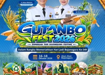Catat! GUTANBO FEST’26 Digelar 16-18 Oktober di Alun-alun Bojonegoro, Gratis untuk Umum