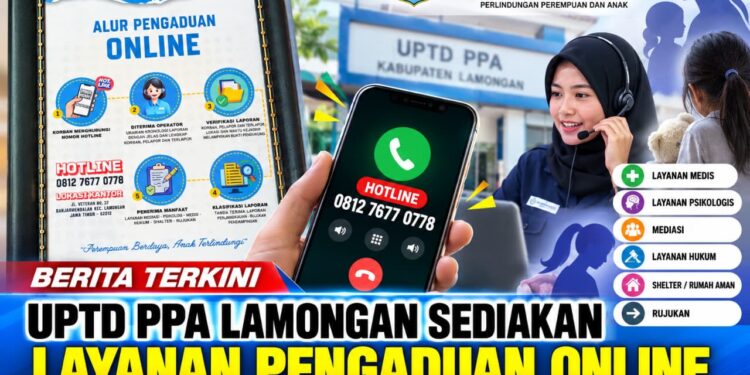 UPTD PPA Lamongan Buka Layanan Pengaduan Online, Masyarakat Bisa Lapor Lewat Hotline