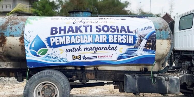 Kepedulian Lapas Bojonegoro, 24 Ribu Liter Air untuk Warga Ngrandu Kedungadem